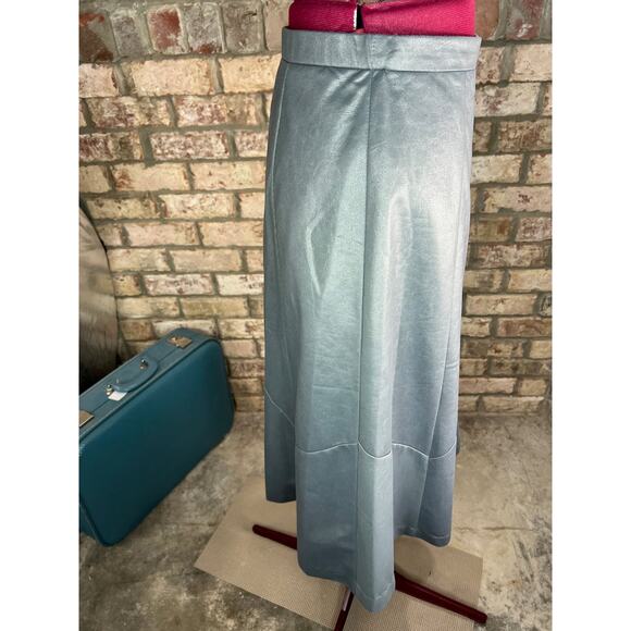 skirt A line leather look gray - Picture 6 of 8